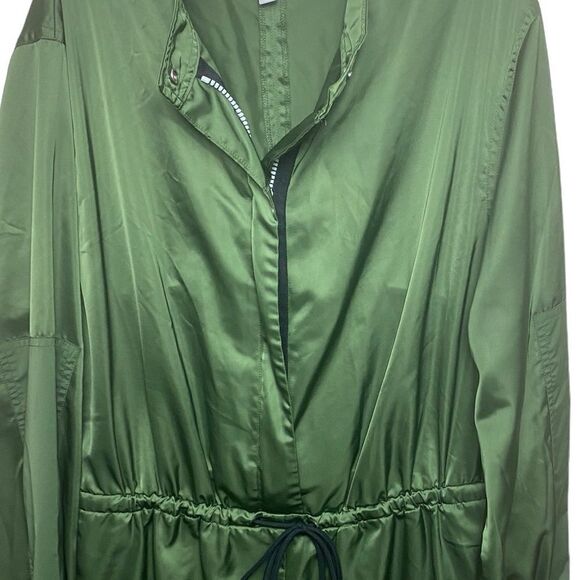 Hunter For Target Womens Medium Green Satin Drawstring Romper - Picture 4 of 6